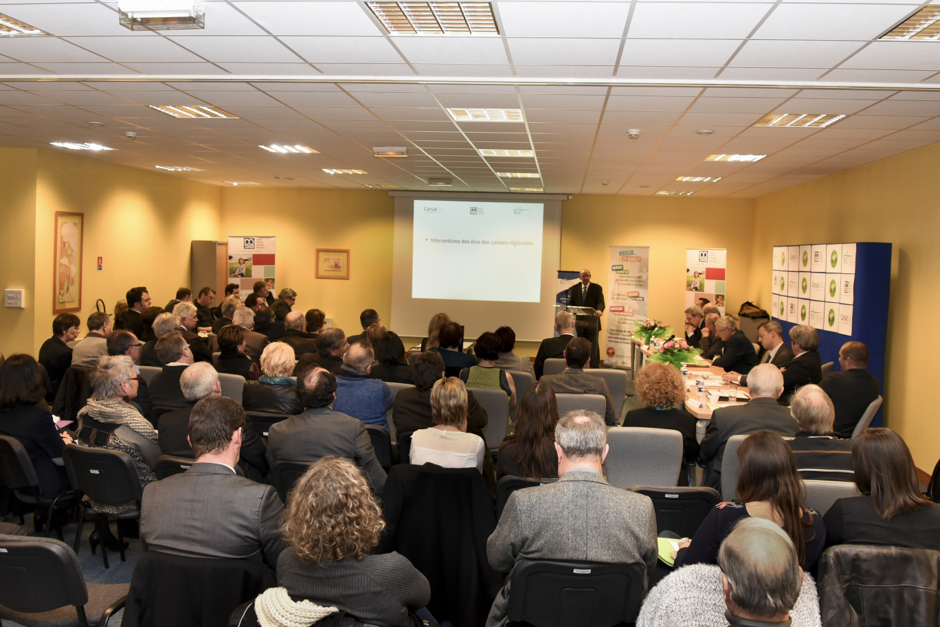 L’assistance était nombreuse dans les locaux de la MSA à Arras lors de la présentation de la politique régionale globale du « bien vieillir ».