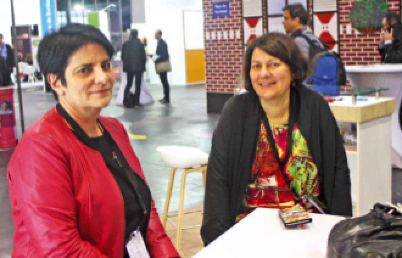 Catherine Foulonneau, directrice stratégie des territoires GrDF, (à droite), était venue parler des métiers de l’énergie de demain