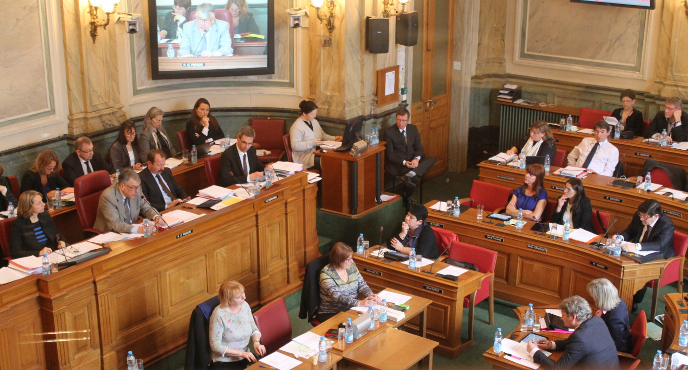 L'hémicycle du conseil départemental.