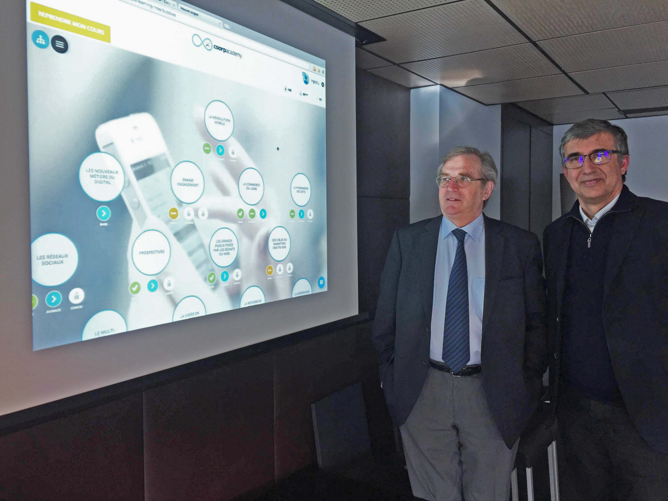 Philippe Vasseur, président de la CCI Région Nord de France et Jean-Marc Tassetto, co-fondateur de Coorpacademy et ex-directeur de Google France.