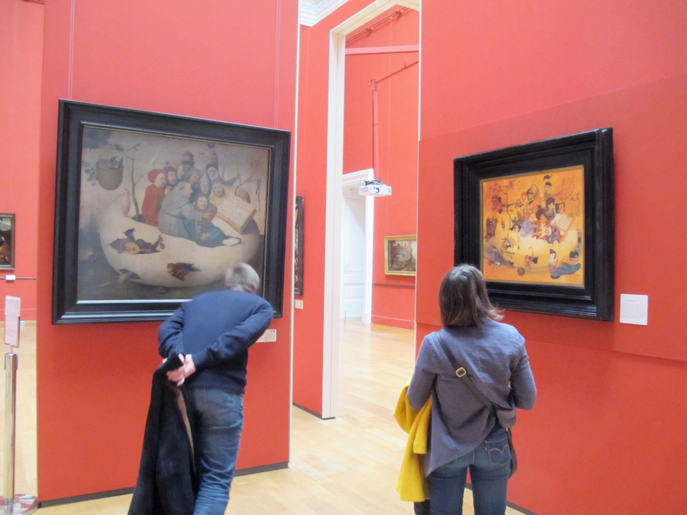 Les dessins de Zep répondent souvent directement à des oeuvres de la collection du musée, comme ici, le Concert dans l'Oeuf.