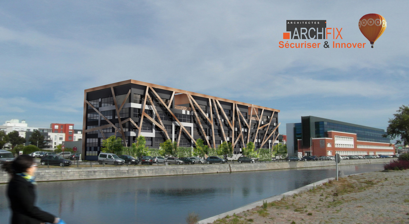 Le projet d'immeuble de bureaux le long du quai de la Gendarmerie imaginé par l'architecte Sophie Revel.