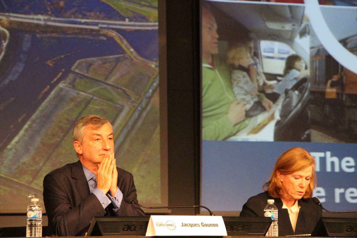 « Jacques Gounon, PDG de Groupe EuroTunnel à Marcq-en-Baroeul le 27 avril dernier ».
