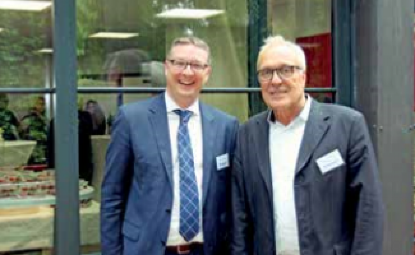 Sylvain Aird, vice-président Boralex Europe (à gauche), et Gérard Lorenzi, chargé du développement commercial.