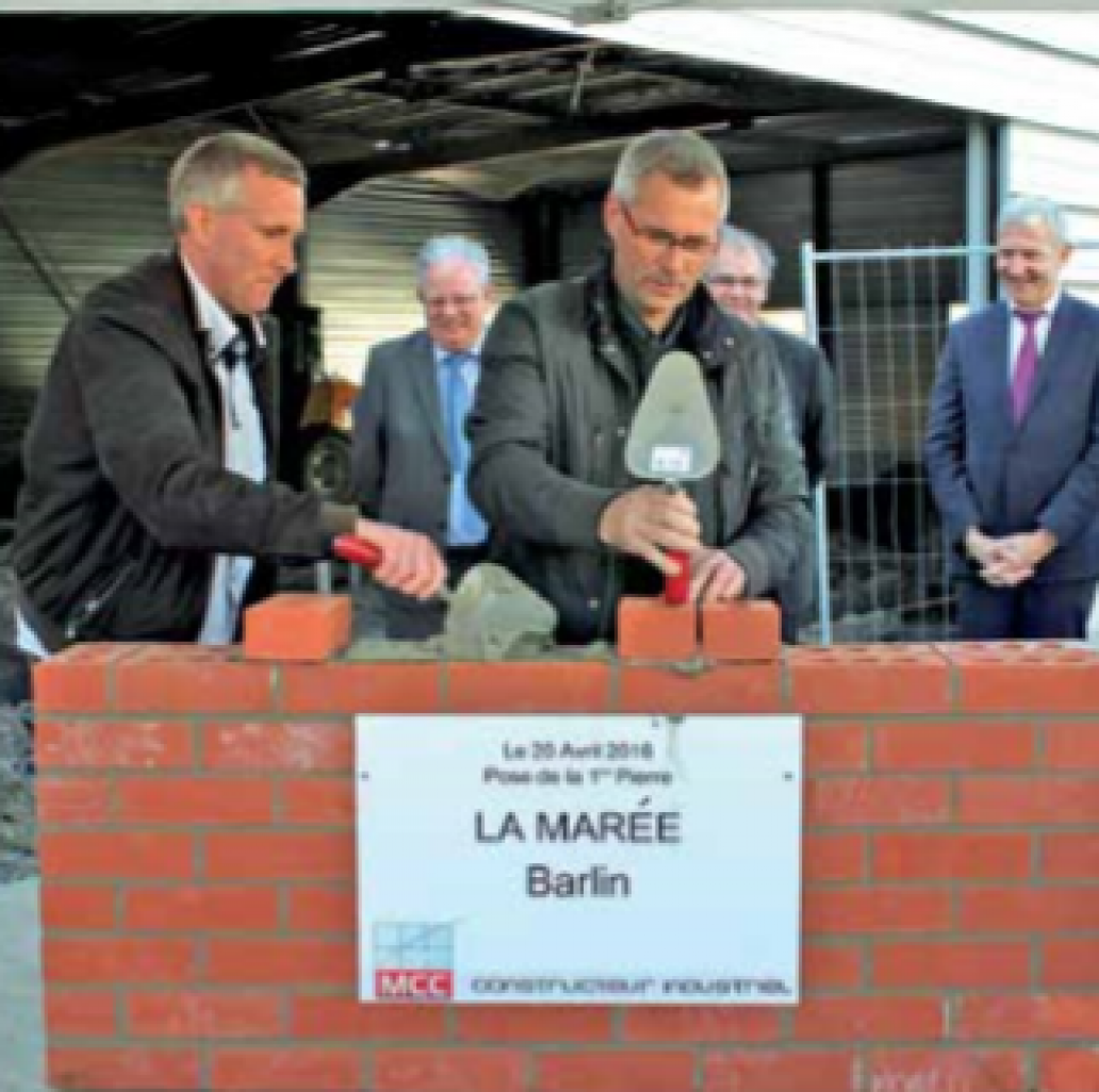 Les frères Annebicque ont amorcé le chantier dès mars dernier et ils veulent que l’aspect traiteur monte en puissance.  