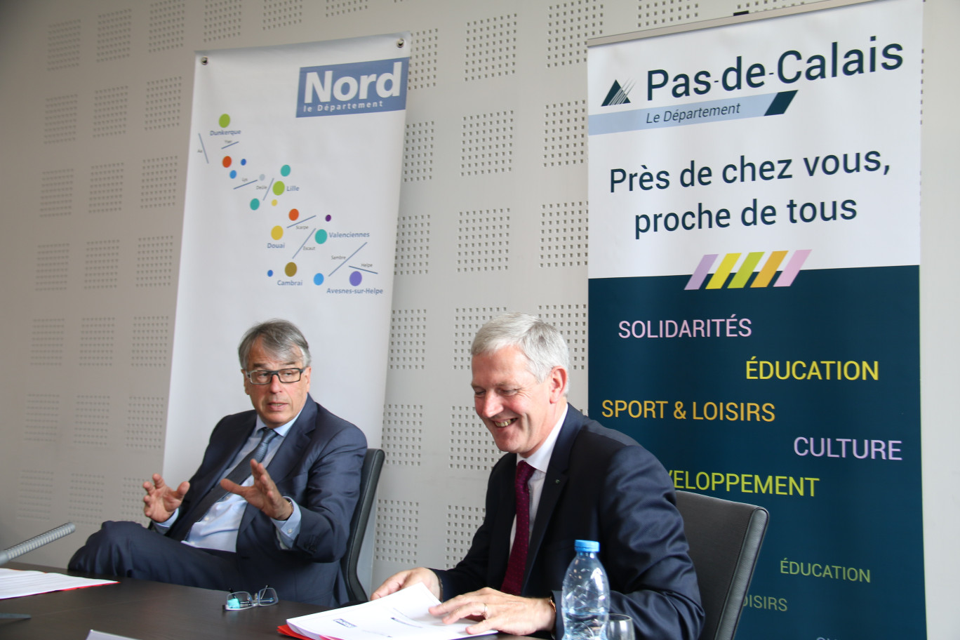 Les deux présidents, Jean-René Lecerf et Michel Dagbert, ont présenté solidairement leur proposition de « Pour un nouveau pacte financier avec l’État » avec beaucoup de conviction.  