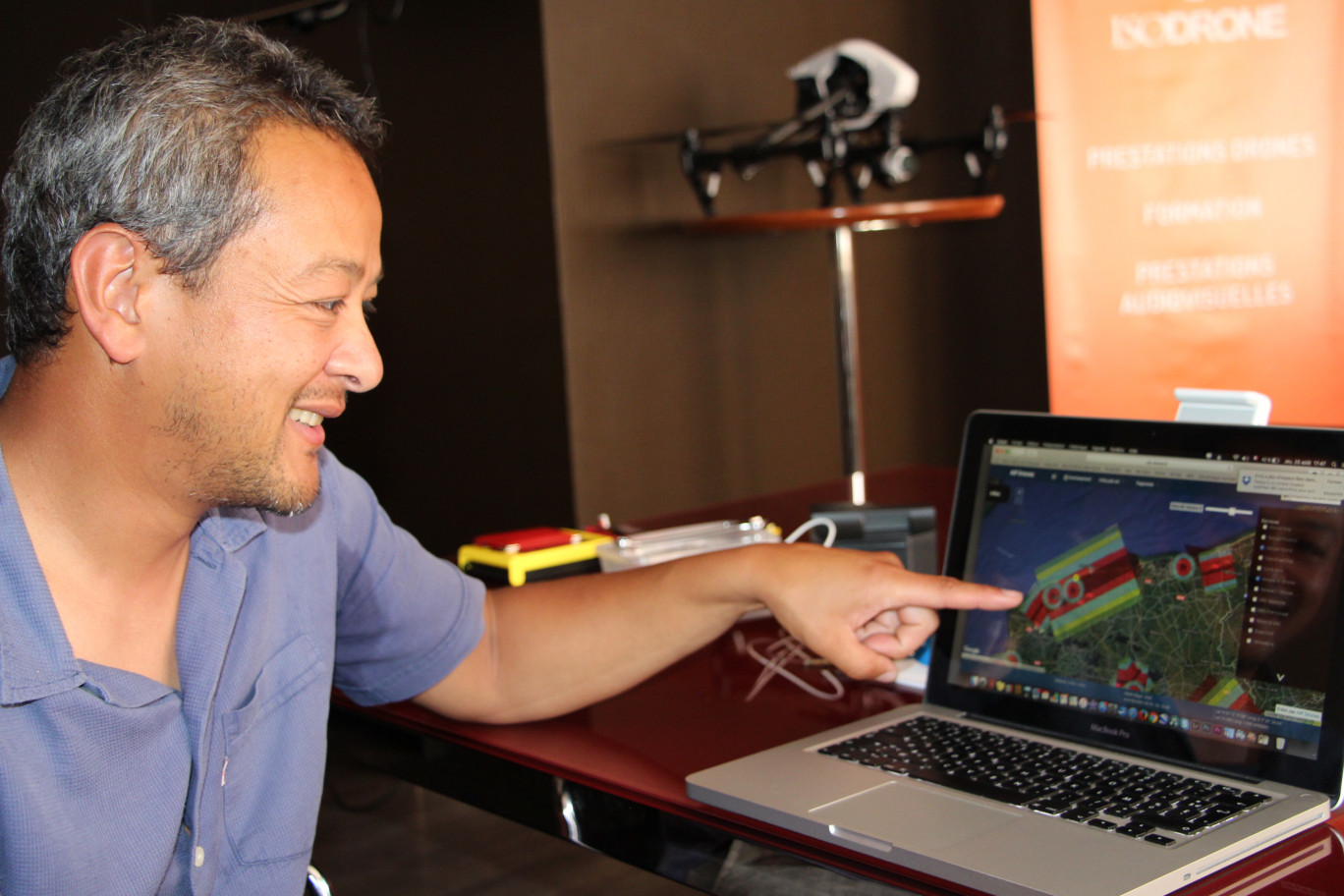 « Eric N'Guyen, dirigeant et fondateur d'Isodrone ».
