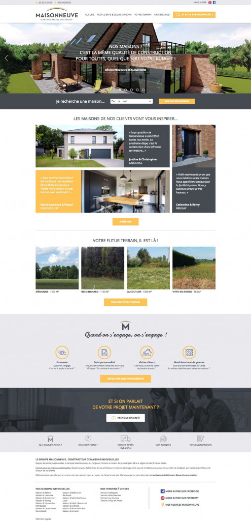 Le site Internet du groupe Maisonneuve s'est entièrement renouvelé, il se veut plus proche des clients et pratique.