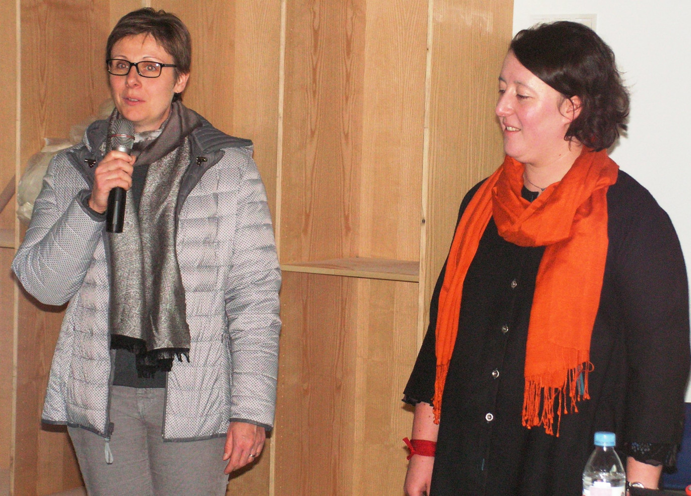 Cécile Lacaille, la créatrice et porteuse du projet (à gauche) et Amélie Fontaine, l’architecte de cette ambitieuse réalisation.