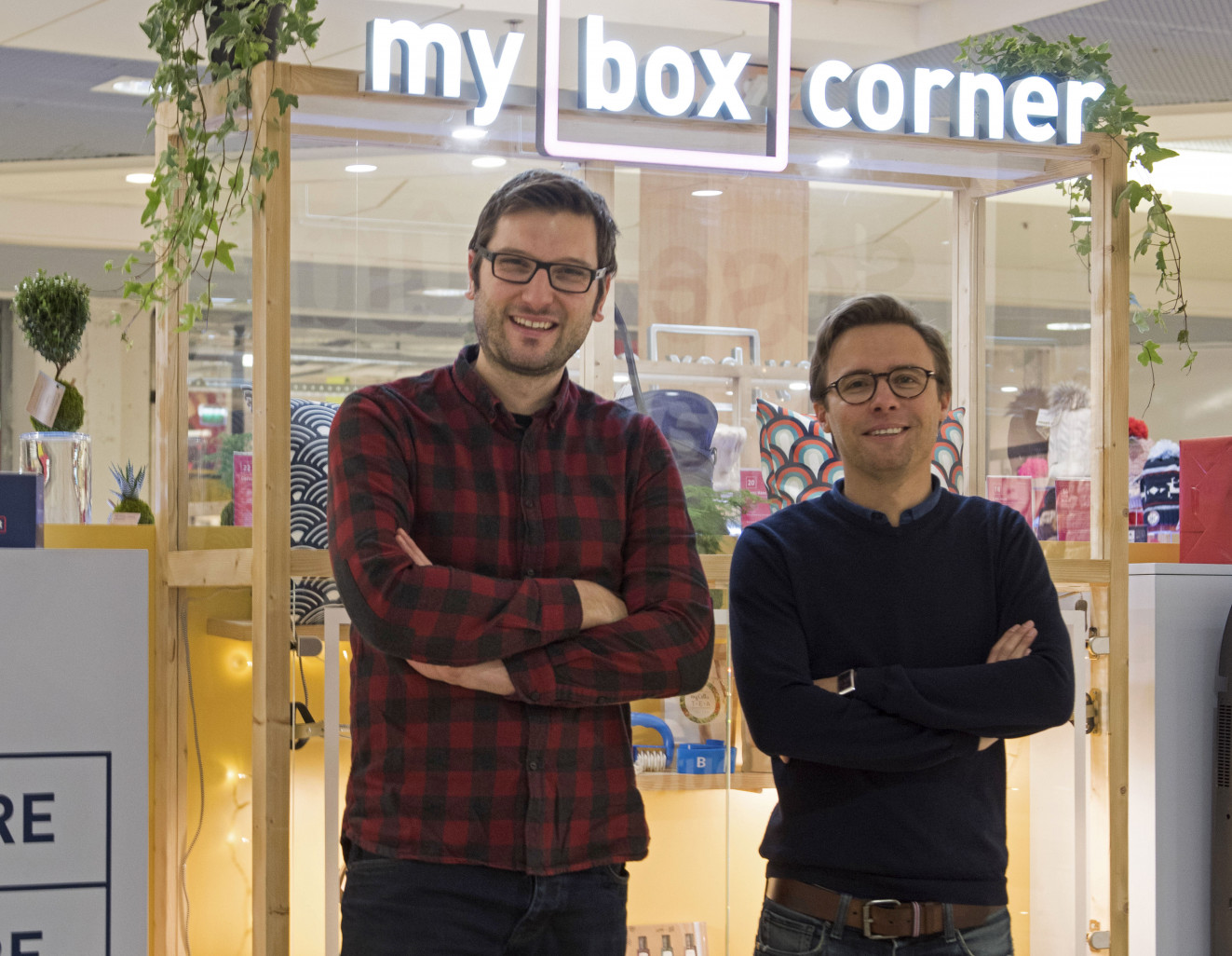 Nicolas Lengaigne et ... ont lancé "My Box Corner" il y a un an, un service innovant clé en main. 