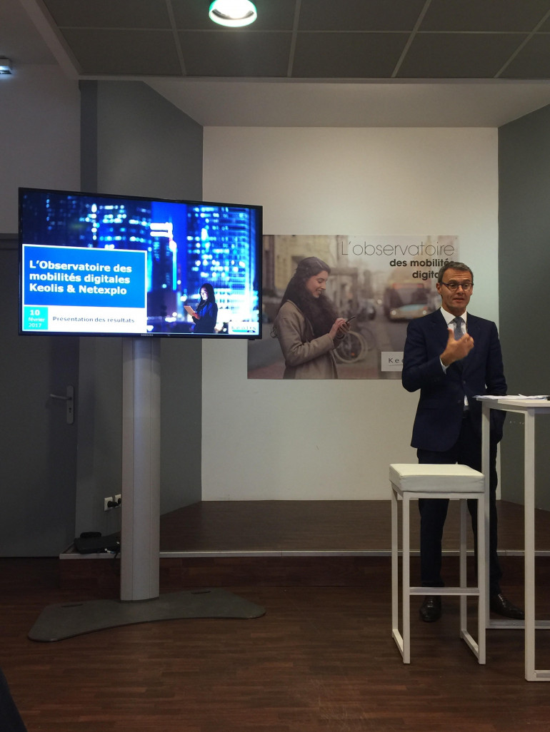 Gilles Fargier, directeur général de Kéolis Lille a dressé un bilan de l'enquête sur les usages du digital des voyageurs de la métropole lilloise et affiché les projets de Kéolis pour répondre à cette problématique.