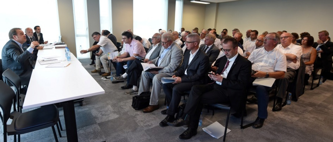 Lors de l’installation du pôle métropolitain à Valenciennes (photo fournie par le syndicat mixte)