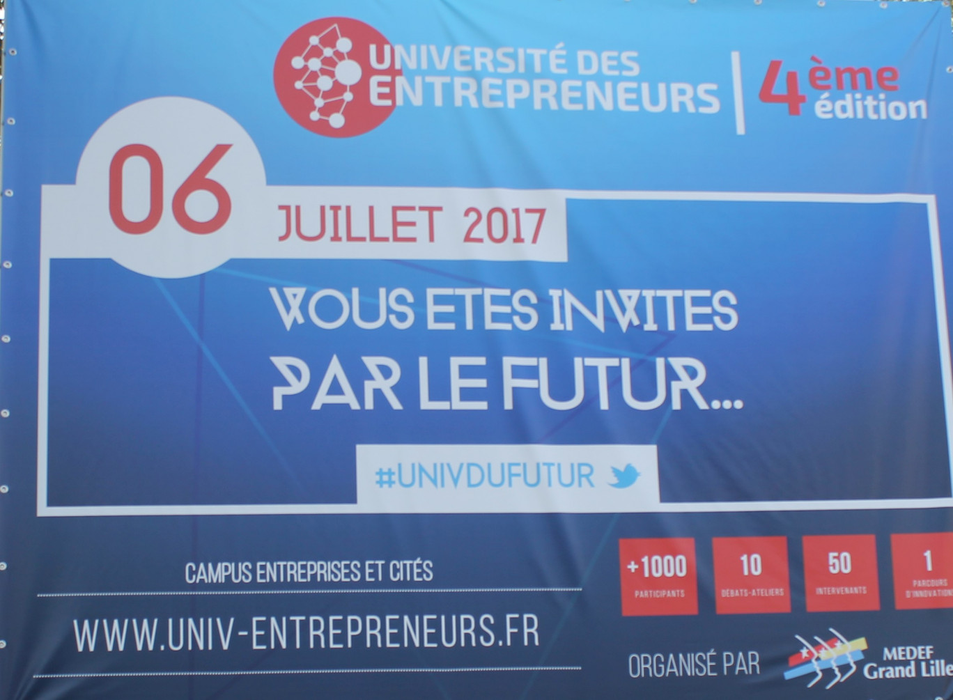 «Vous êtes invités par le futur...», thème de la 4ème Université des entrepreneurs
