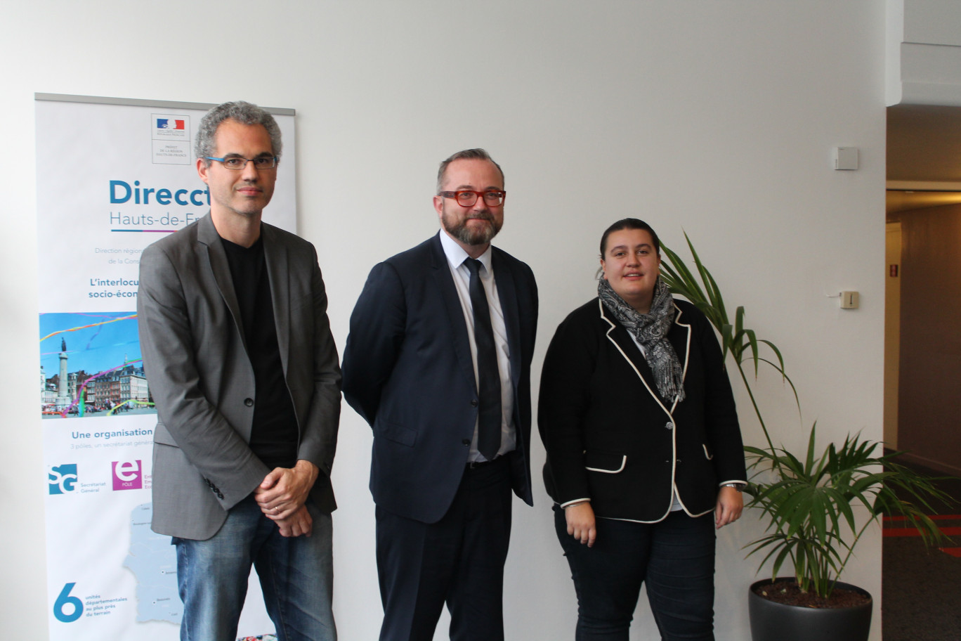 De gauche à droite : Gilles Ducassé, Christophe Itier et Faustine Maliar.