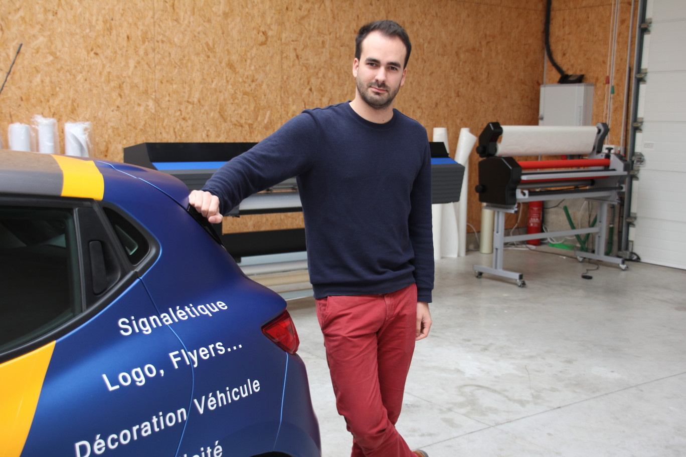 Vincent Feutrel, un jeune chef d’entreprise, qui souhaite se développer sur l’Artois et le Ternois.    