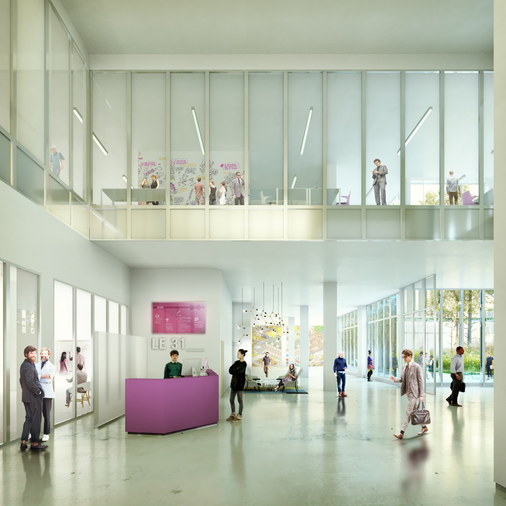 8 000 m2 dédiés aux bureaux et 700 m2 d'espaces extérieurs seront livrés au 3ème trimestre 2020. Crédit photo Keurk