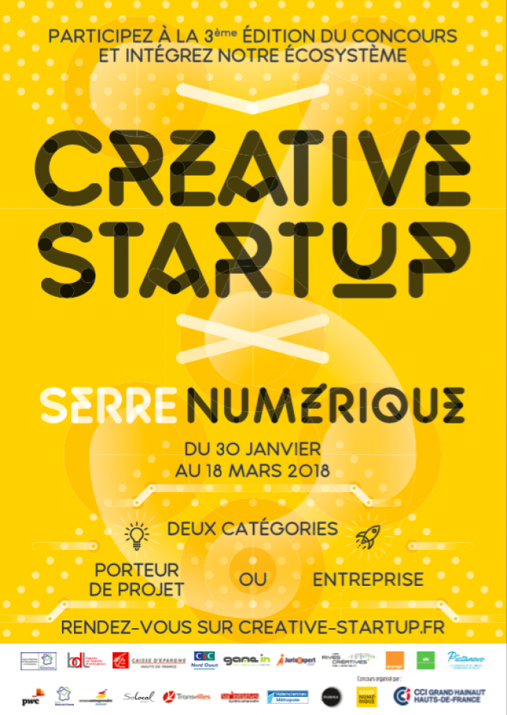 La troisième édition du concours Creative Startup est lancée
