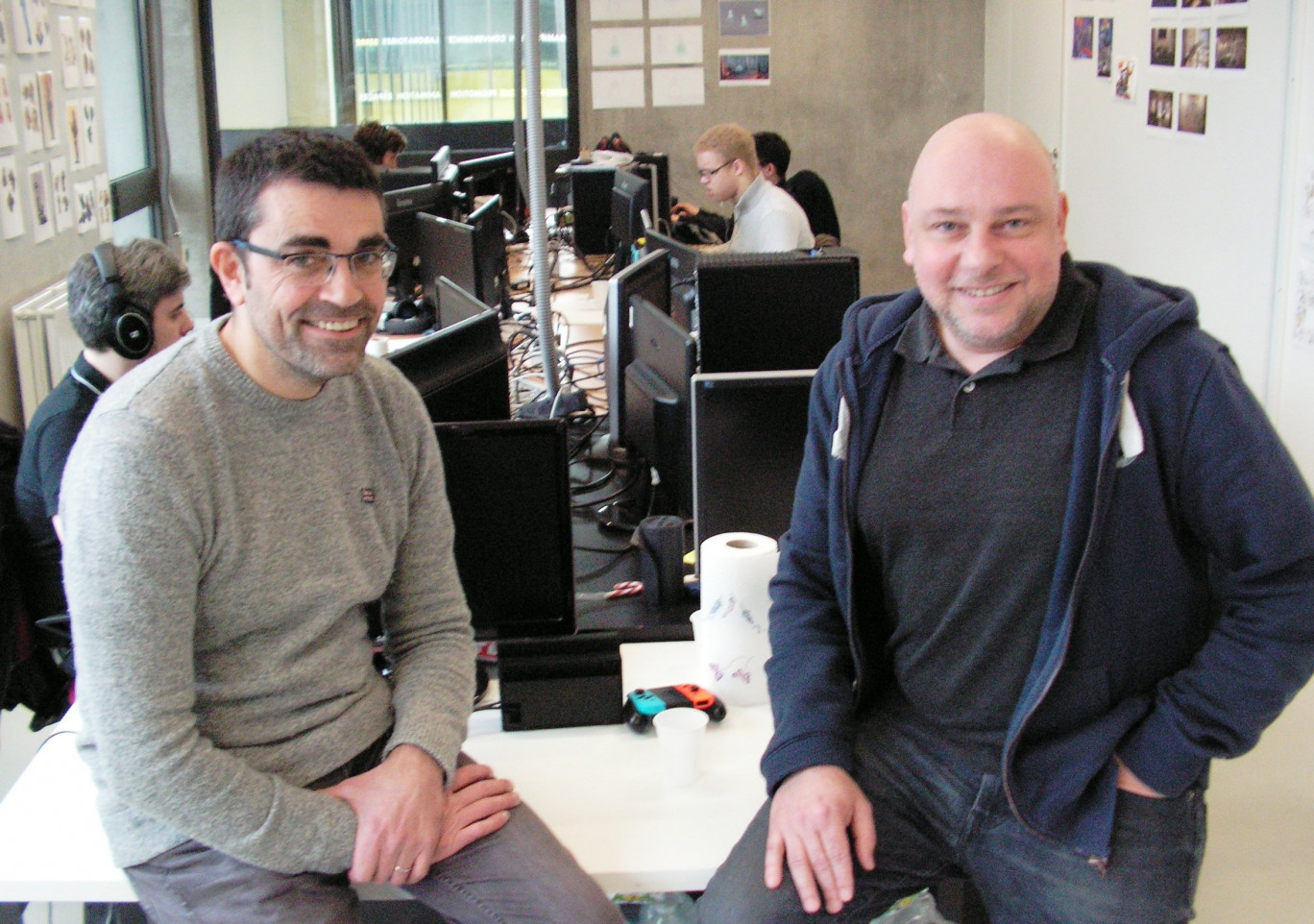 Les deux associés d'Ys Interactive : Luc Verdier, président de la SAS (à droite), et Didier Quentin, le game director.