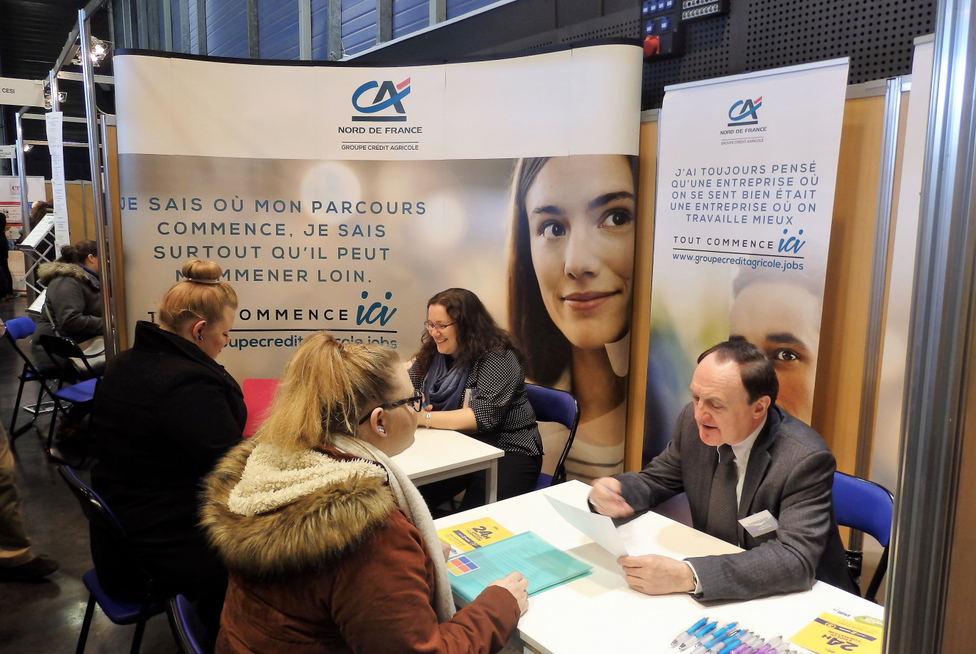 L’édition 2017 du salon « 24h pour l’emploi et la formation »  a accueilli 2 300 visiteurs pour 420 entretiens fixés post-salon.