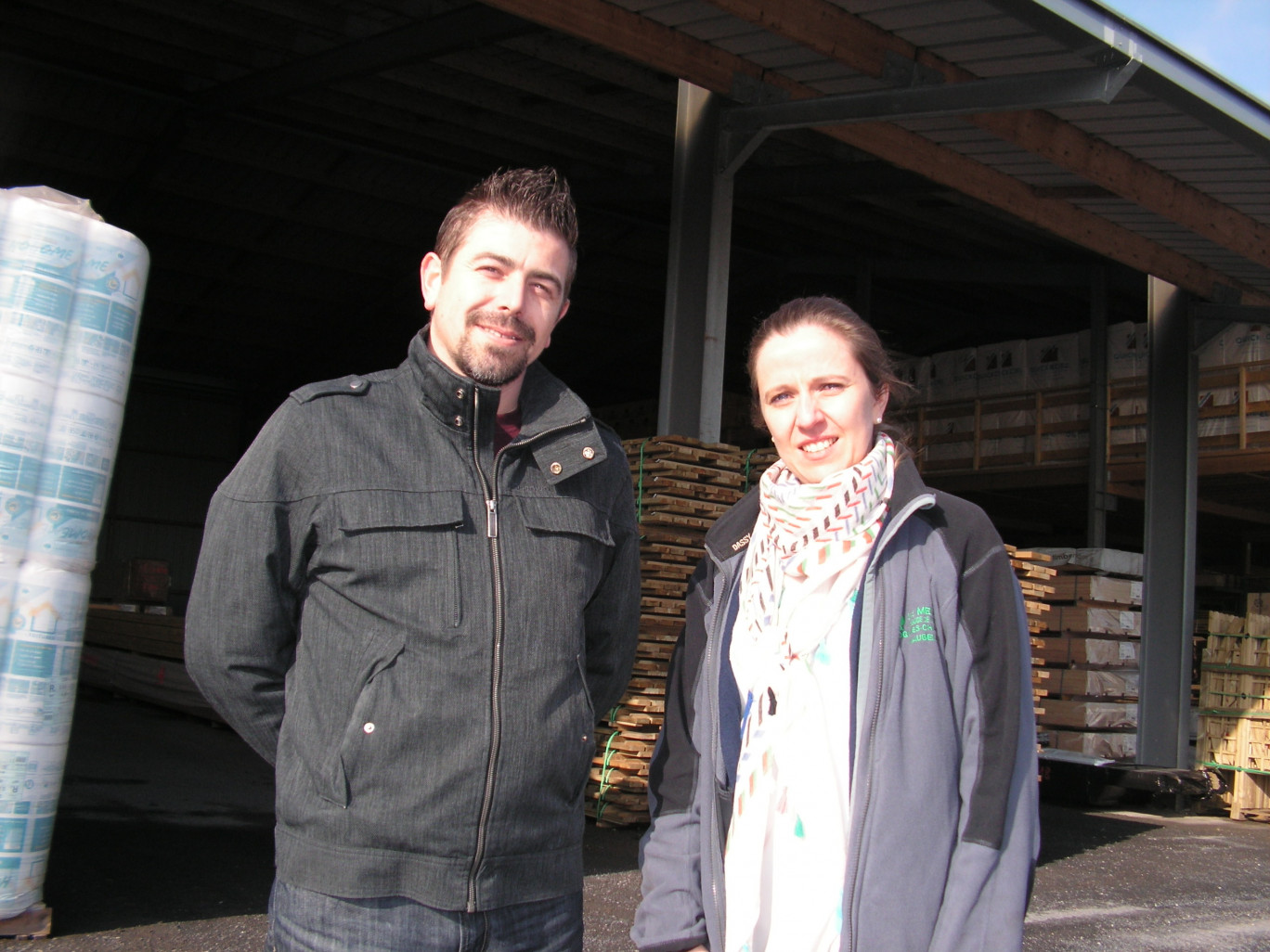 Noémie Rousseau, responsable des relations humaines, et Vincent Croix, un des jeunes nouveaux dirigeants de la SAS Meurant (avec Olivier Rousseau). Ils ont repris le flambeau de Jean Meurant.