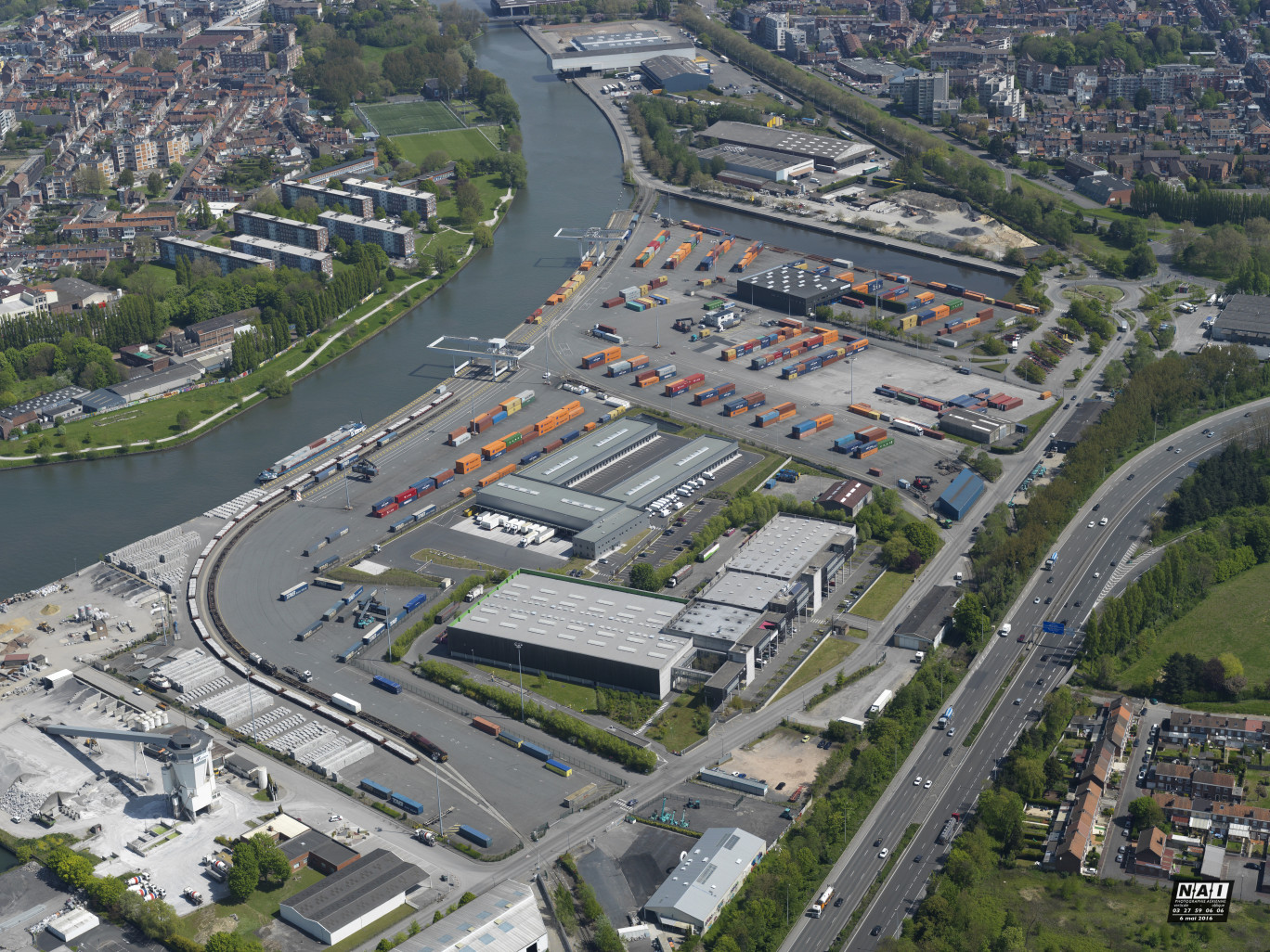 Une vue aérienne de LCT.
©Ports de Lille