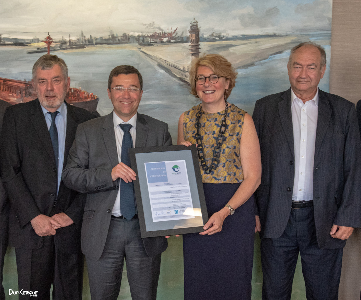 Dunkerque Port obtient la certification "PERS" du réseau EcoPorts