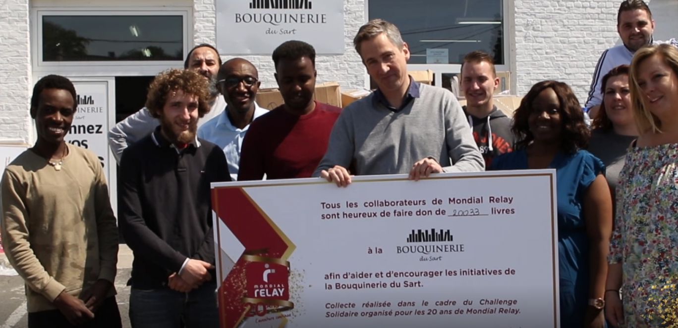 Mondial Relay collecte 20 000 livres pour la Bouquinerie du Sart
