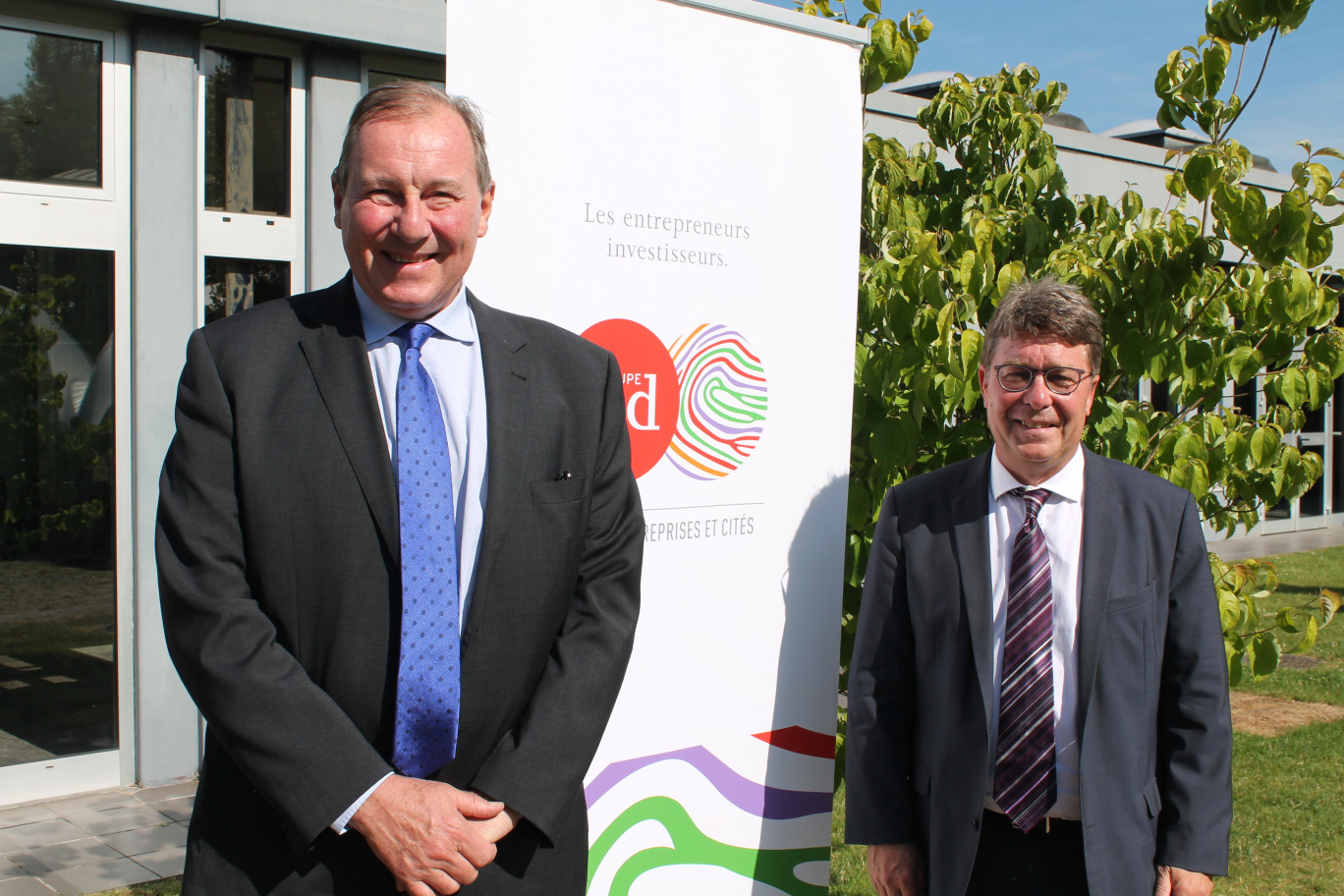 Gérard Meauxsoone, président du Groupe IRD, et Thierry Dujardin, directeur général du Groupe IRD.