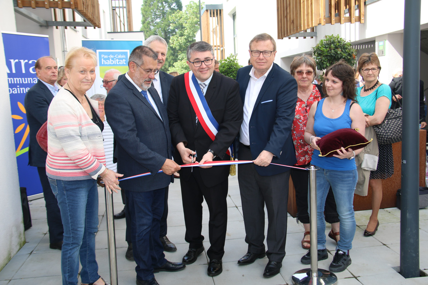 Inauguration de la résidence La Romaine à Anzin-Saint-Aubin