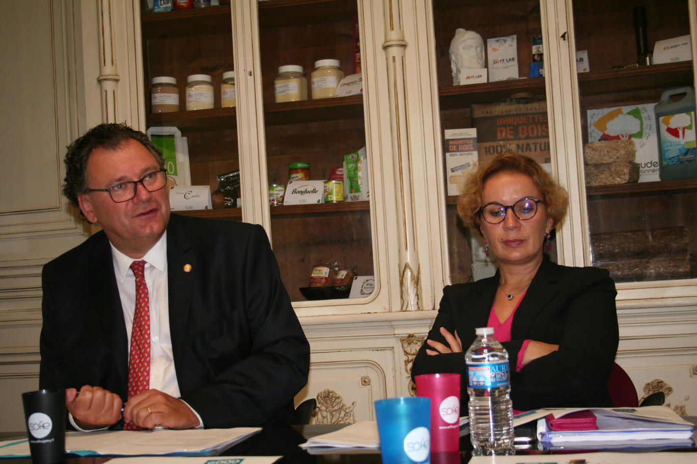 François Motte, le président de SOFIE, et Bénédicte Brienne, sa directrice.