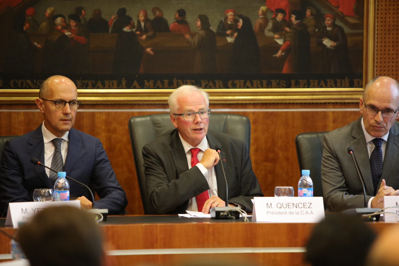 Etienne Quencez a rappelé les grands chantiers dans lesquels la cour administrative d’appel est engagée. ©ACT'STUDIO