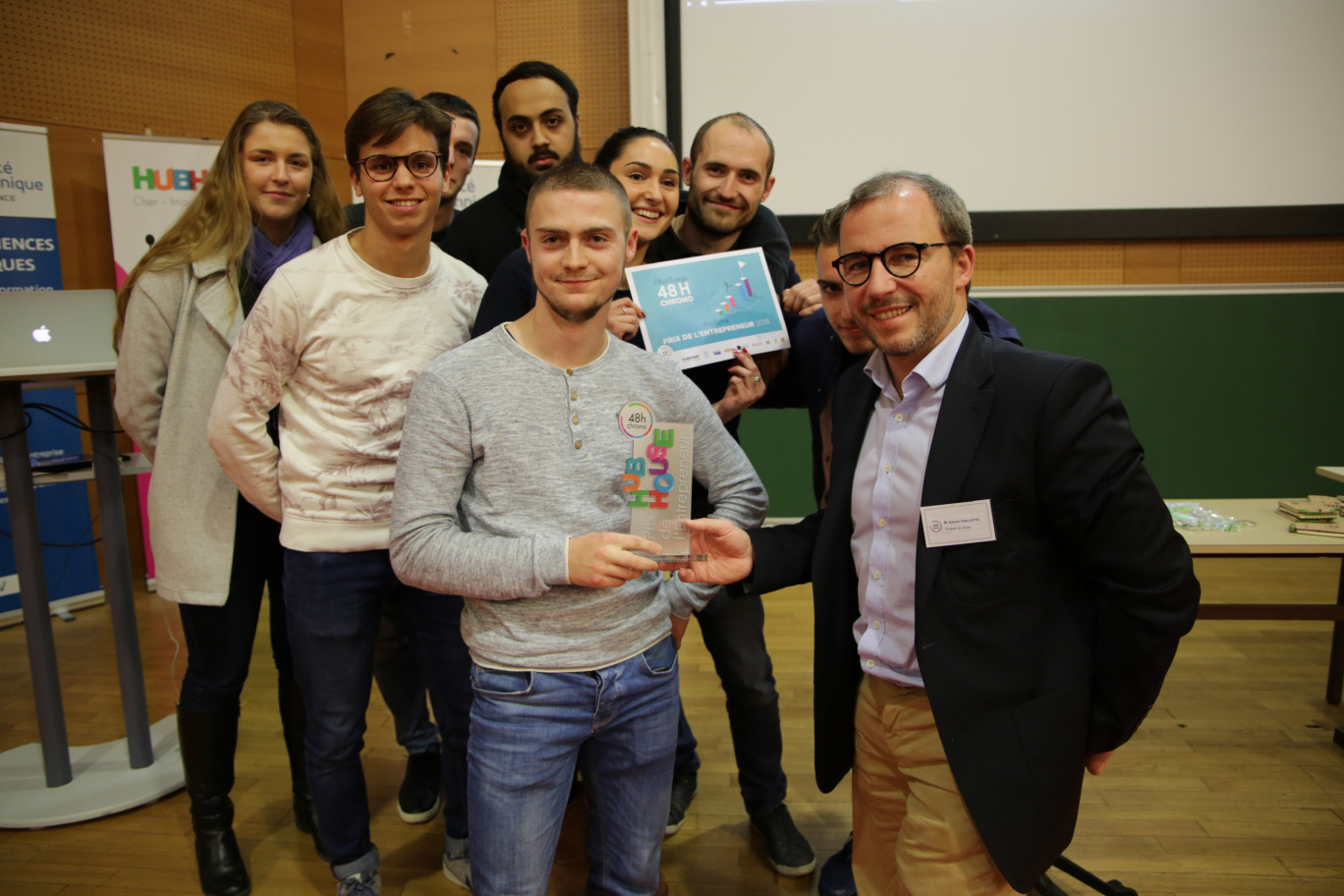 L'équipe du projet Handilearn a remporté le Prix de l'entrepreneur 2018.