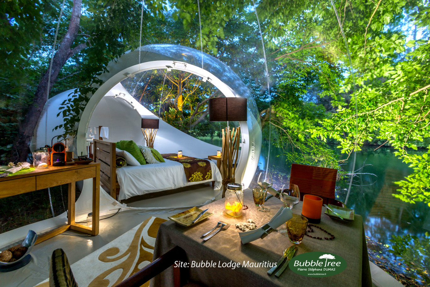 Les bulles offrent un rapport très particulier avec la nature. (Photo Bubble Tree)