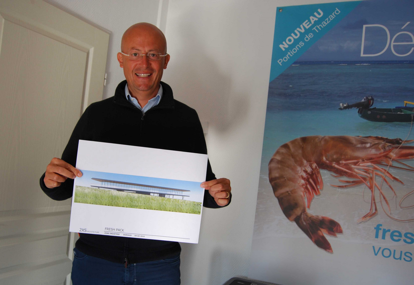 Le directeur général, Franck Paque, est un véritable globe-trotter des produits de la mer.