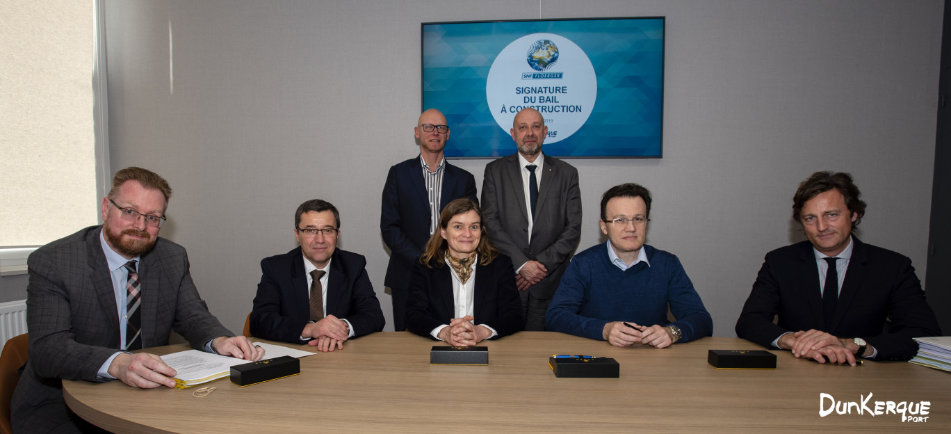 SNF Floerger signe un contrat de bail à construction avec Dunkerque Port