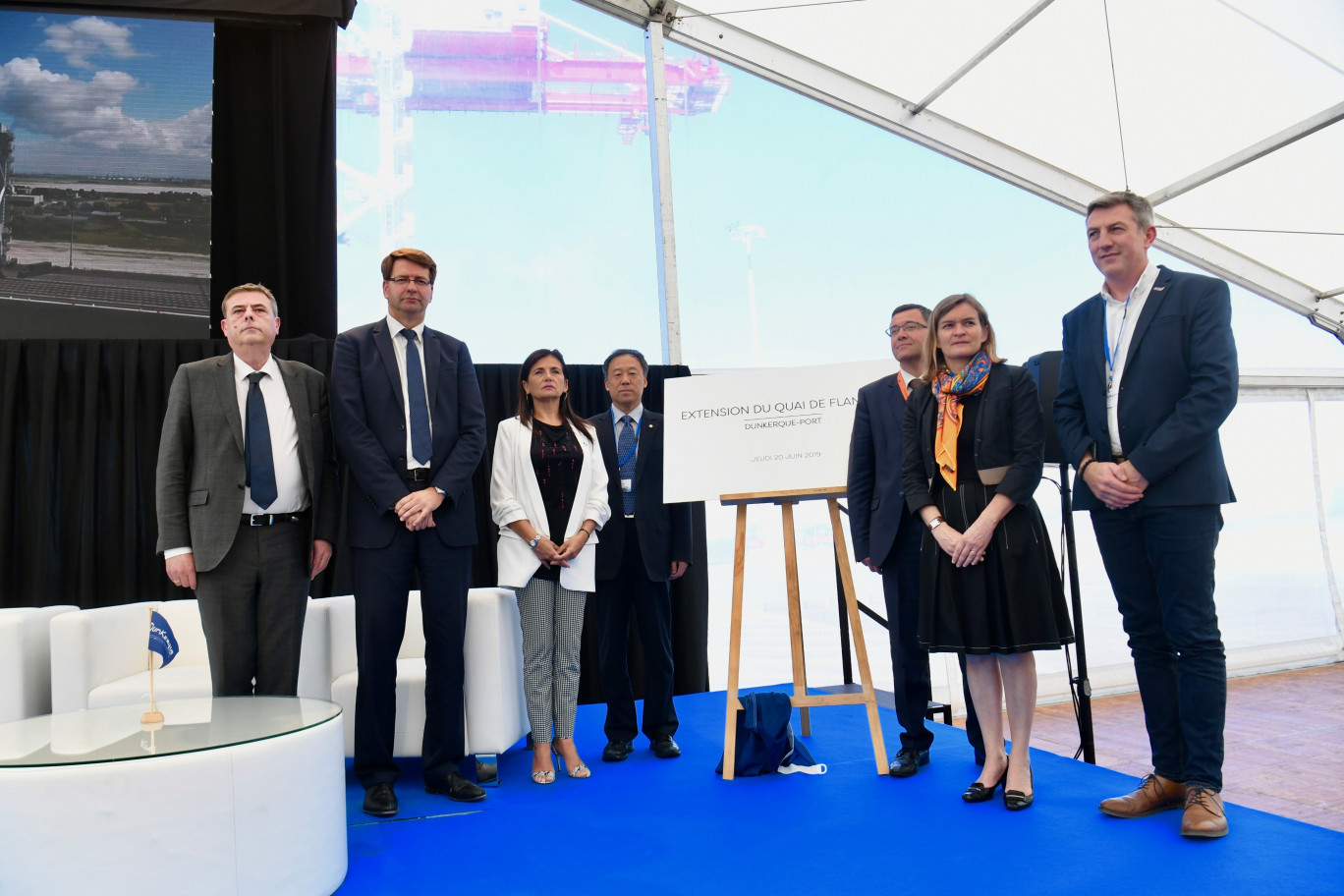 Inauguration de l’extension du quai de Flandre