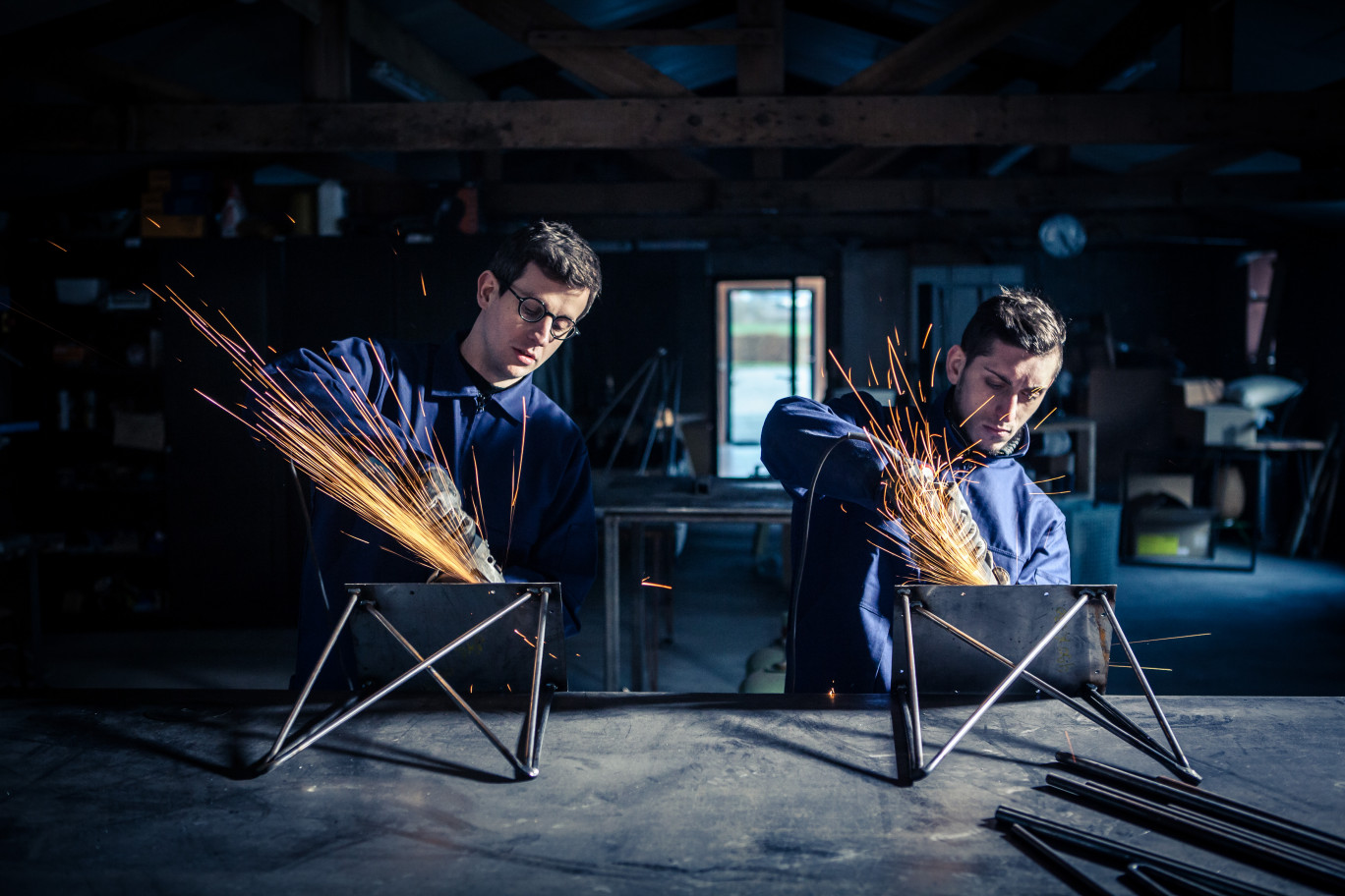 Si Florent Demars a quelque peu laissé la production de côté, il dessine l'ensemble des pieds produits. Crédit photo Laurent Depla.