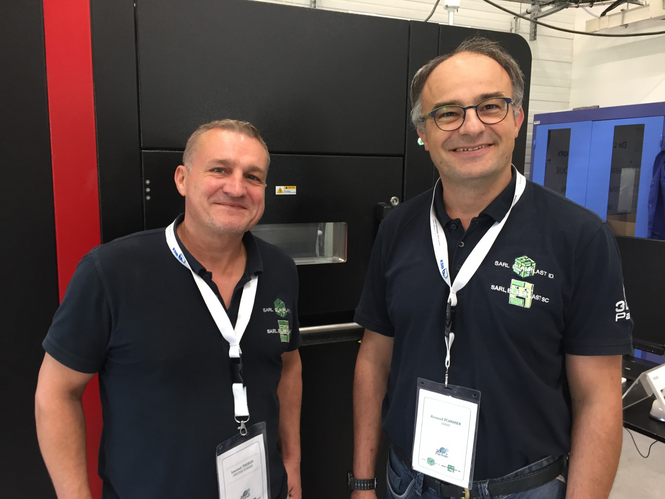 « Laurent Theux (à gauche) et Arnaud Pommier, dirigeant d’Ealnplast et fondaterus du GIE 3D »