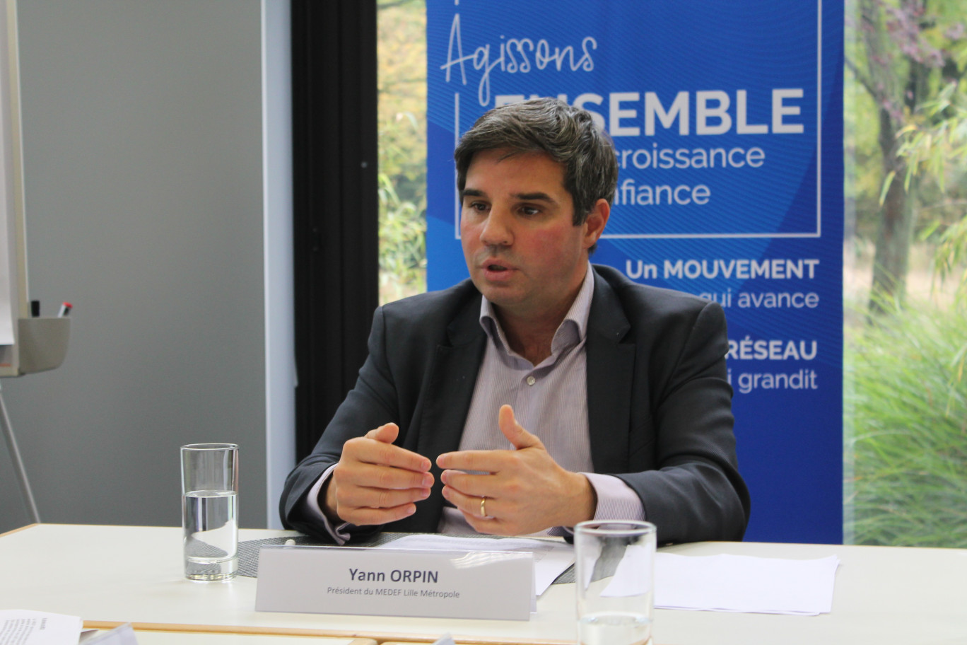 "Notre rôle est d'apporter la brique digitale à ceux qui ne l'ont pas", Yann Orpin, président du Medef Lille Métropole.