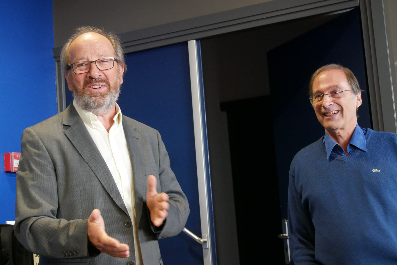 Marc Prévost à gauche et son ancien directeur de thèse Claude Brezinski.