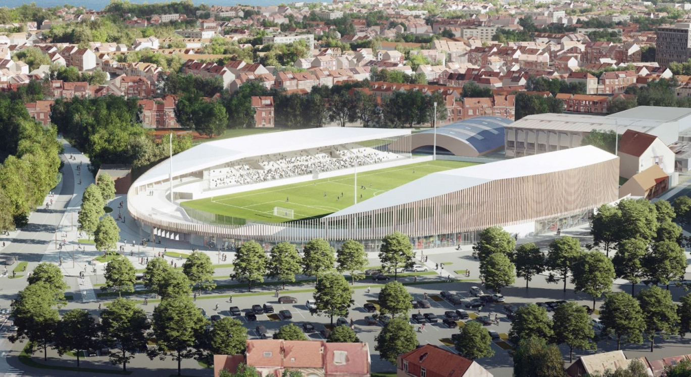 Le stade Marcel-Tribut en pleine reconstruction