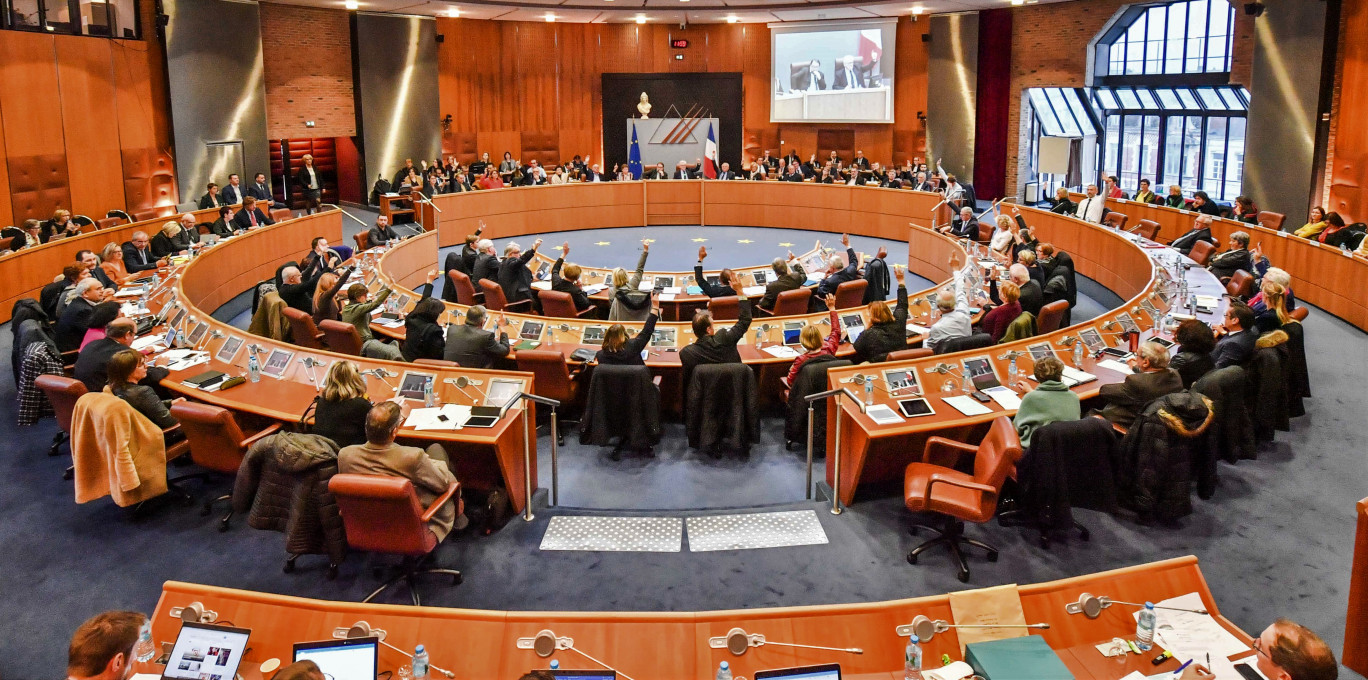 L’hémicycle lors des votes. Crédit photo CD62 (Yannick Cadart)