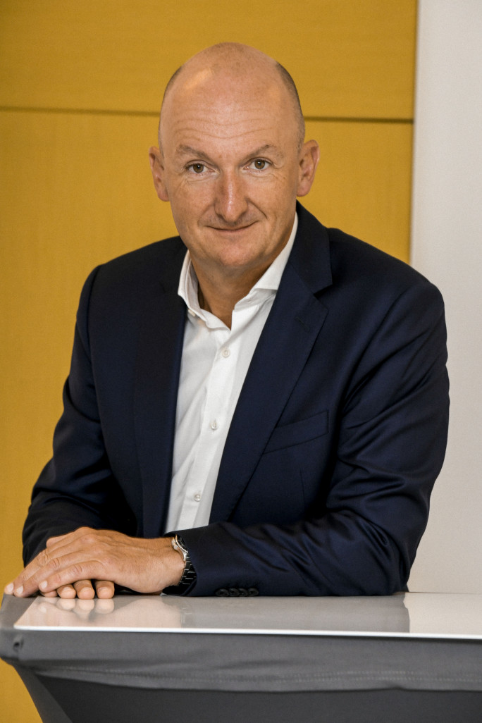 Edgard Bonte, President du directoire d'Auchan Holding et President d'Auchan Retail