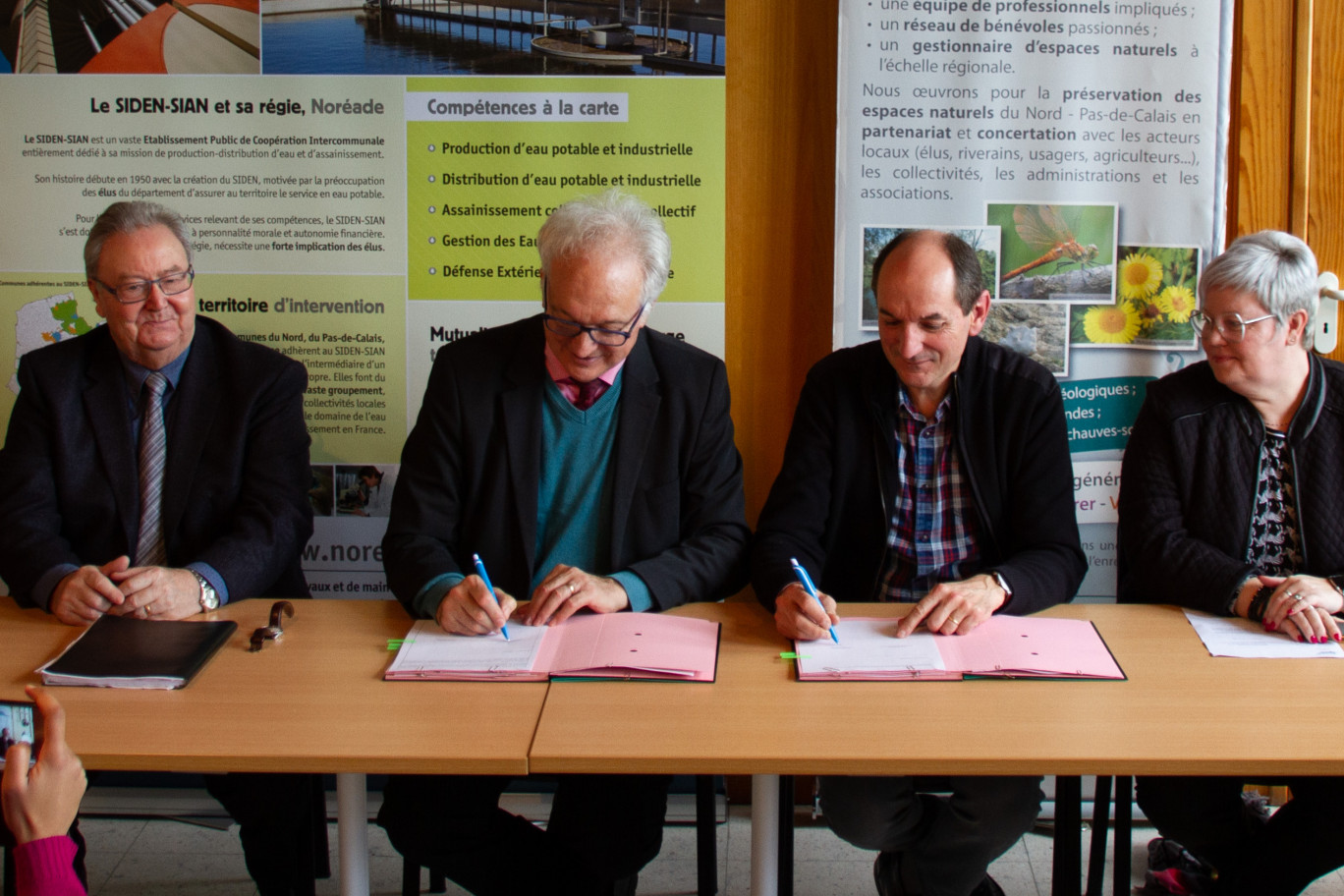 Le SIDEN-SIAN et Noréade nouent un partenariat avec le Conservatoire d'espaces naturels du Nord et du Pas-de-Calais