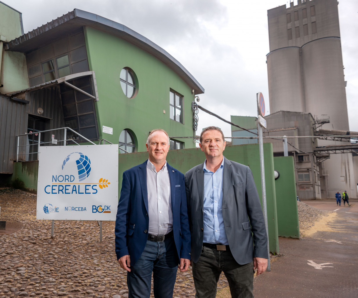 De gauche à droite, Joël Ratel Directeur Général et Laurent Bué, Président. (Crédit photo : Nord Céréales)