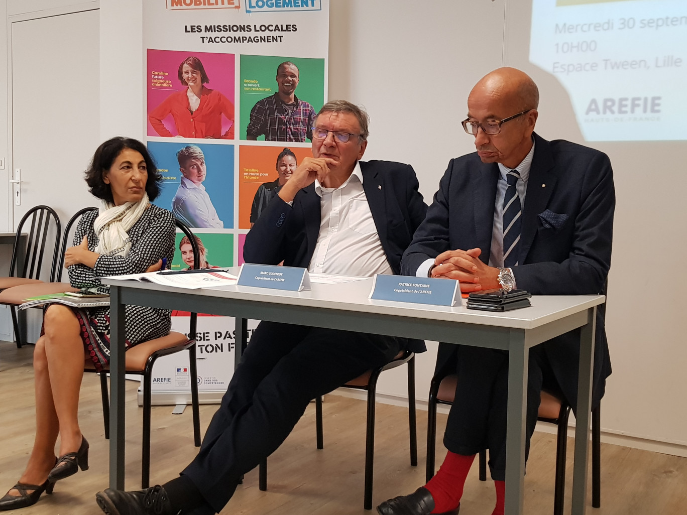 L'équipe à la tête de l'Arefie.