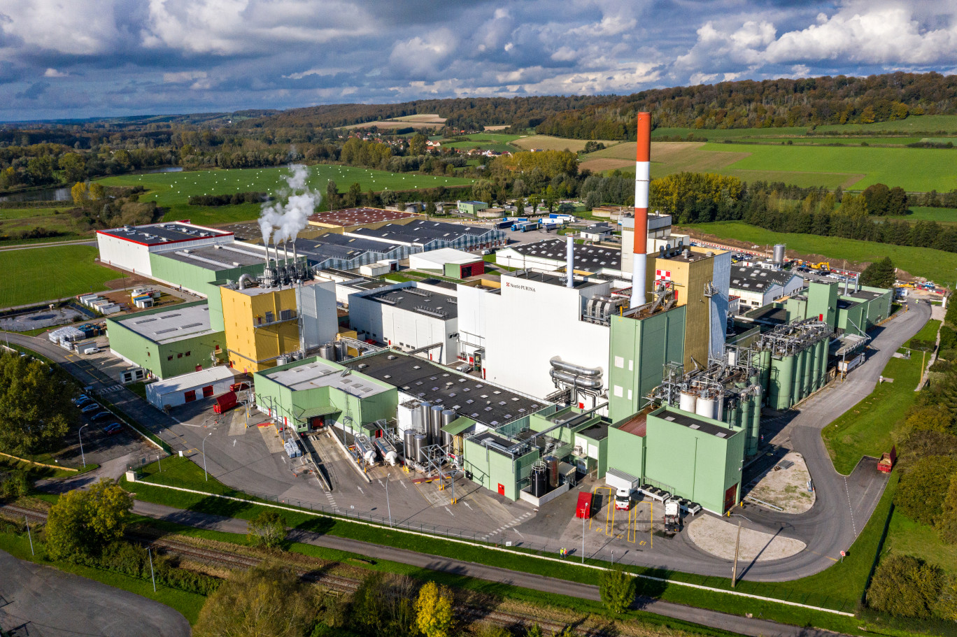 L'usine Purina à Marconnelle.