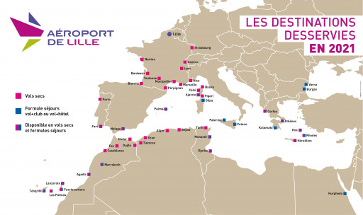 Aéroport de Lille : la saison printemps/été est lancée !