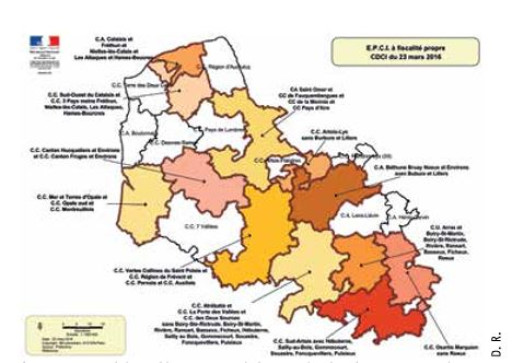 Vingt et une intercommunalités