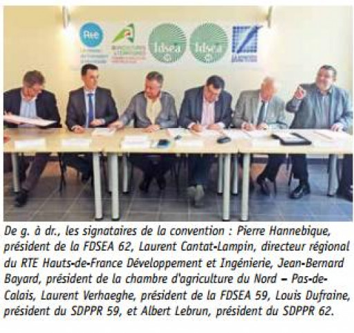 Concertation entre la profession agricole et RTE